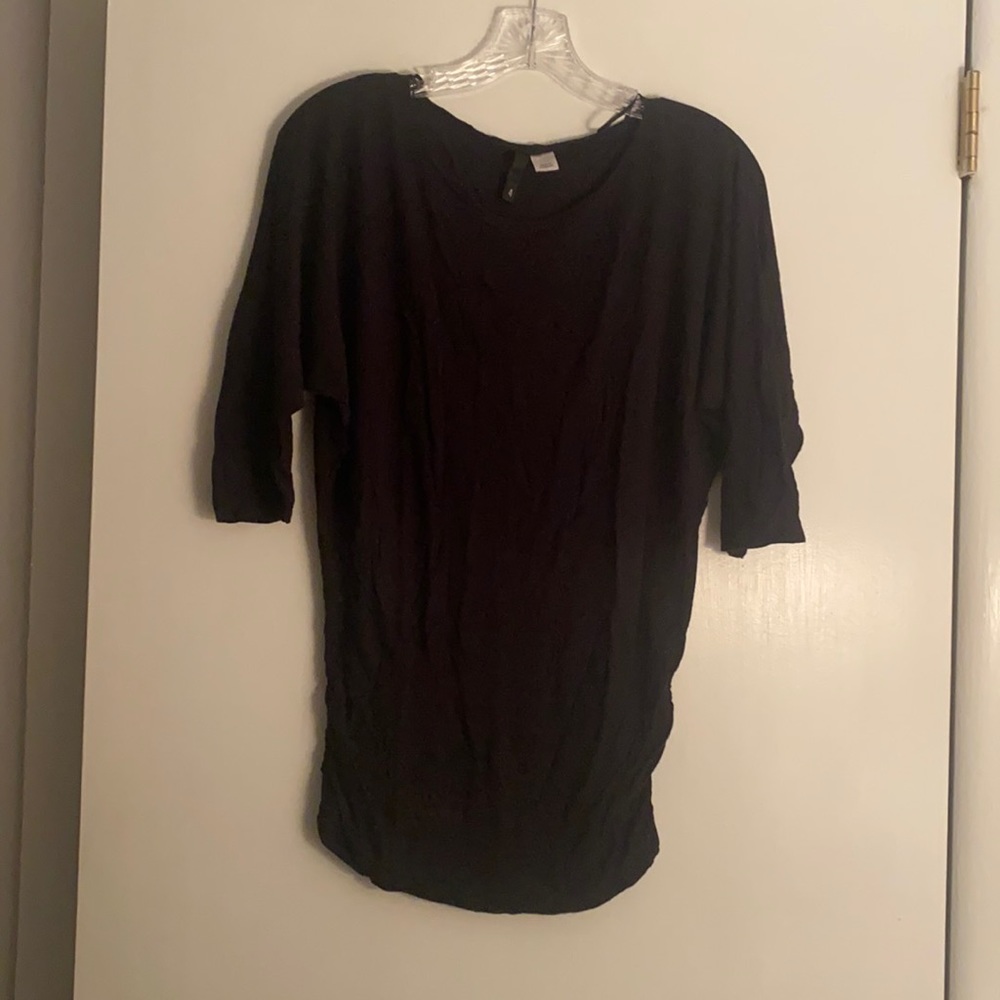 Lightweight boatneck shirt - black, size 4